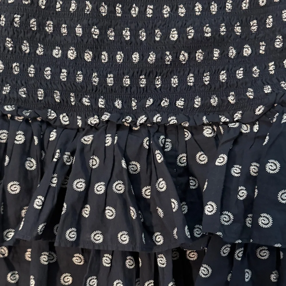 LOFT Shell Smocked Ruffle Mini Skirt - Picture 2 of 6